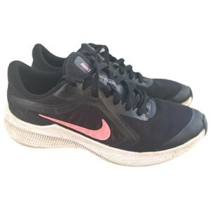 Nike Downshifter Girls Black/Pink Running Shoes  Size 3.5